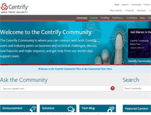 Tablet Screenshot of community.centrify.com